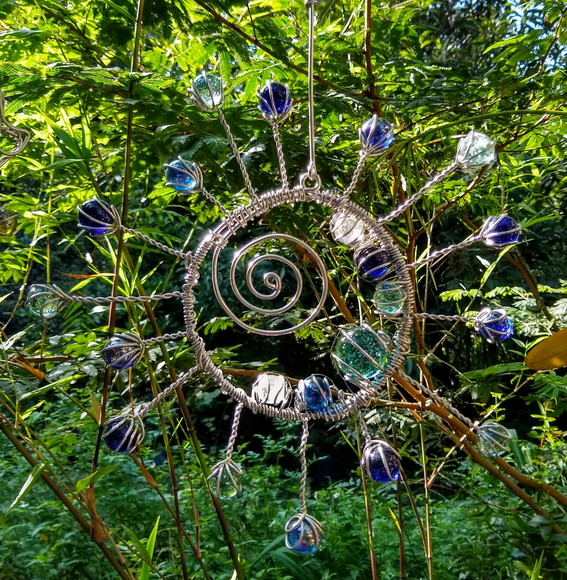 Suncatcher Segundo Sol em Tons de Azul