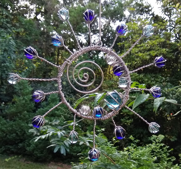 Suncatcher Segundo Sol em Tons de Azul - Imagem 2