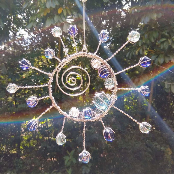 Suncatcher Segundo Sol em Tons de Azul - Imagem 3