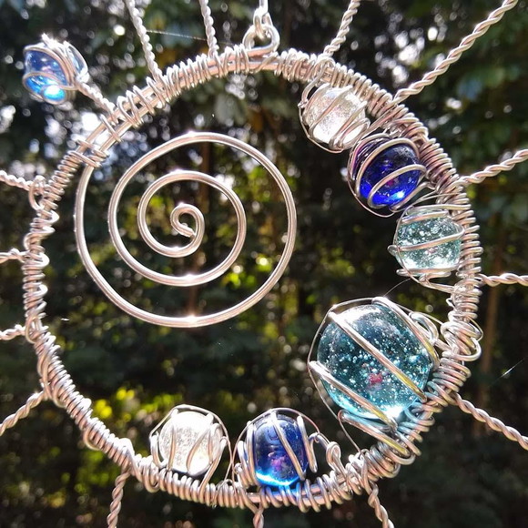 Suncatcher Segundo Sol em Tons de Azul - Imagem 4