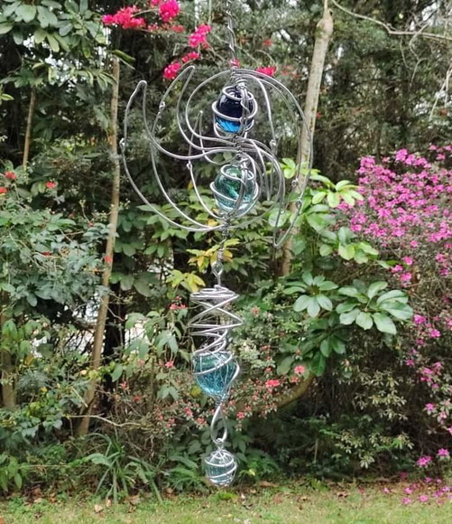 Suncatcher Sinuoso em Tons de Azul - Imagem 3