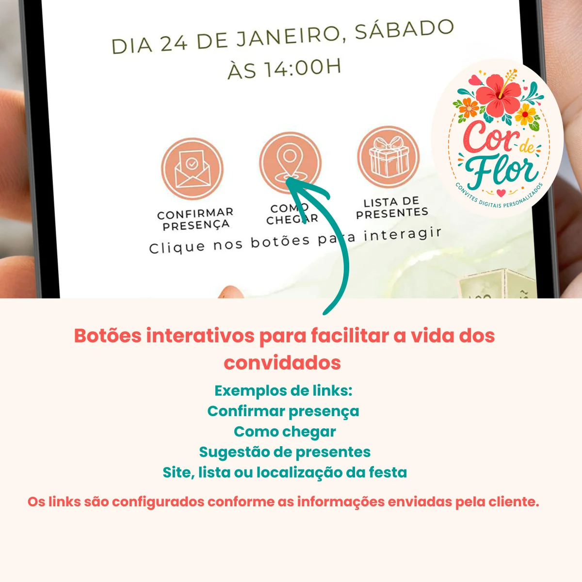 Convite Digital Interativo Chá de Bebê Menino Tema Ursinho Brinquedos Verde Terroso - Imagem 2