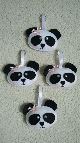Chaveiro urso panda