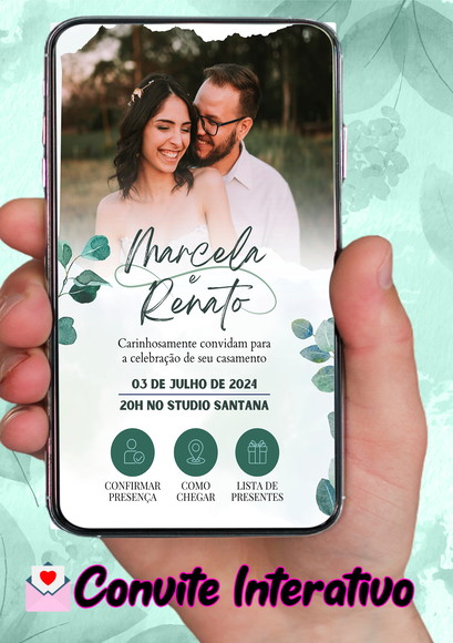 Convite de Casamento Digital Interativo