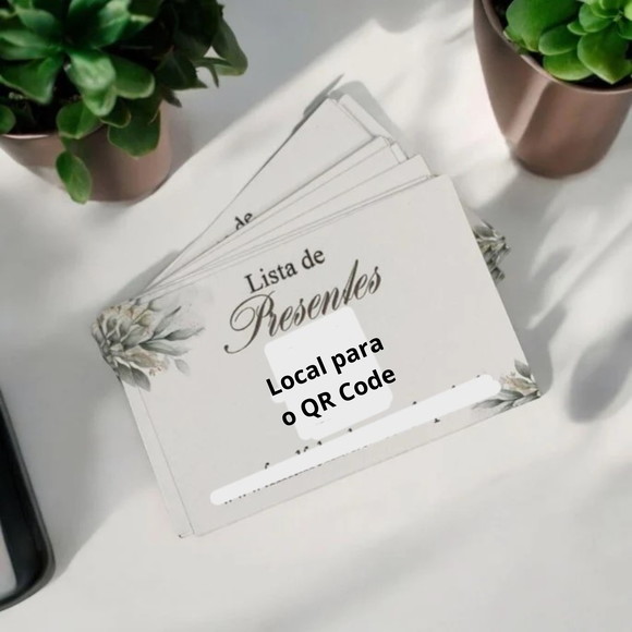 Tag Lista de Presentes com Qr Code
