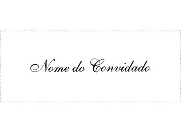Tags com os Nomes dos Convidados