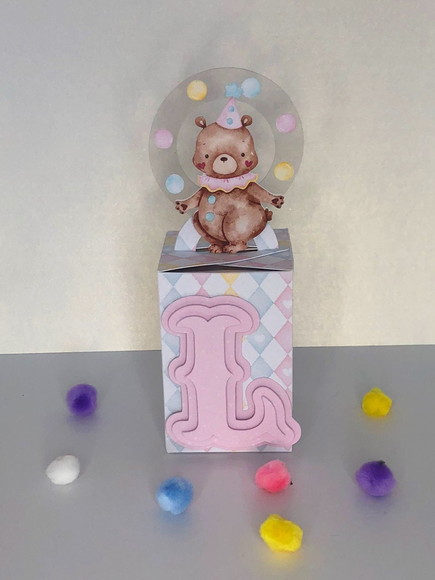Personalizados Circo Rosa Aquarelado - Kit com 10 Unidades - Imagem 3