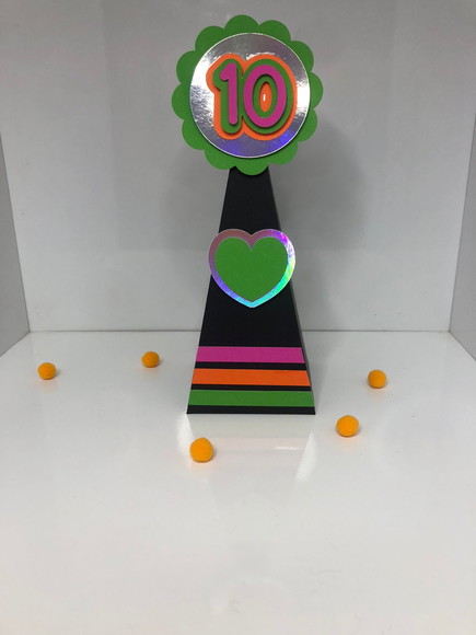 Personalizados Festa Neon - Kit com 10 Unidades - Imagem 3