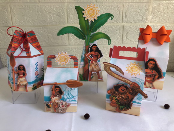 Personalizados Moana - Kit com 10 Unidades