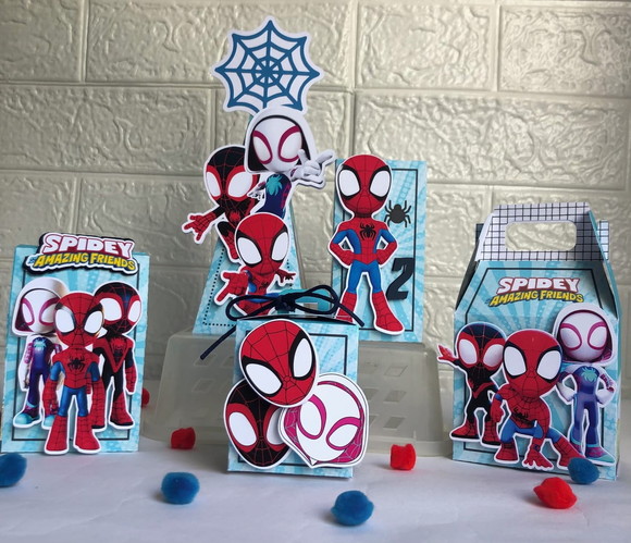 Personalizados Spidey - Kit com 10 Unidades