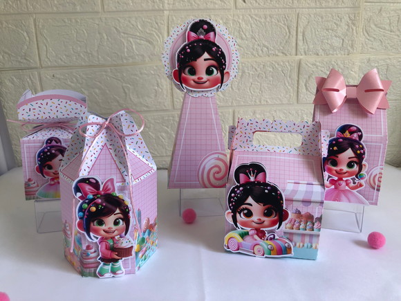 Personalizados Vanellope - Kit com 10 Unidades
