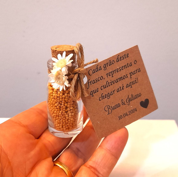 Lembrancinha Casamento Evangélico Grão de Mostarda