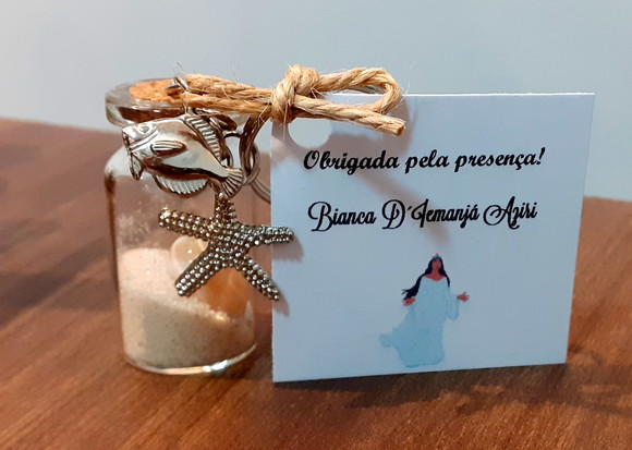 Lembrancinha Saída de Santo Chaveiro Iemanjá