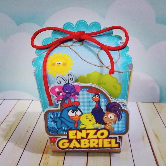 Caixa Alta Galinha Pintadinha Azul