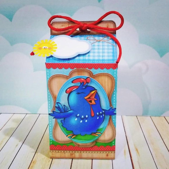 Caixa Milk Galinha Pintadinha Azul