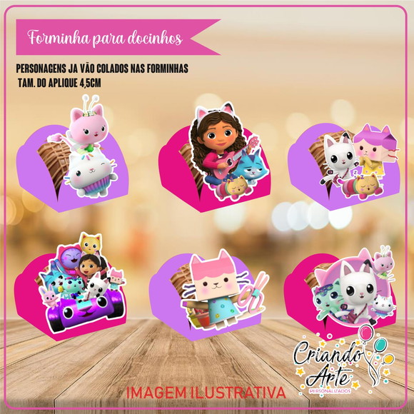 Forminhas a Casa Mágica da Gabby - 100 Unidades