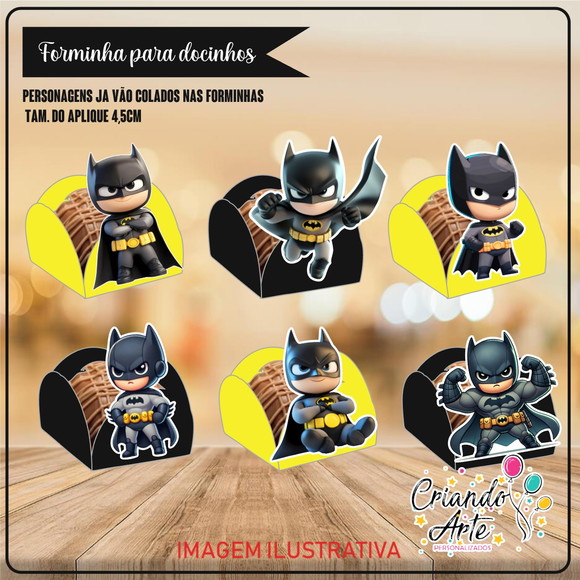 Forminhas Batman Baby - 100 Unidades
