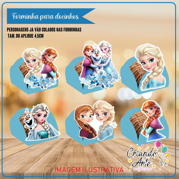 Forminhas Frozen - 100 Unidades