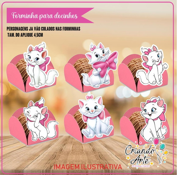 Forminhas Gata Marie - 100 Unidades - Imagem 2