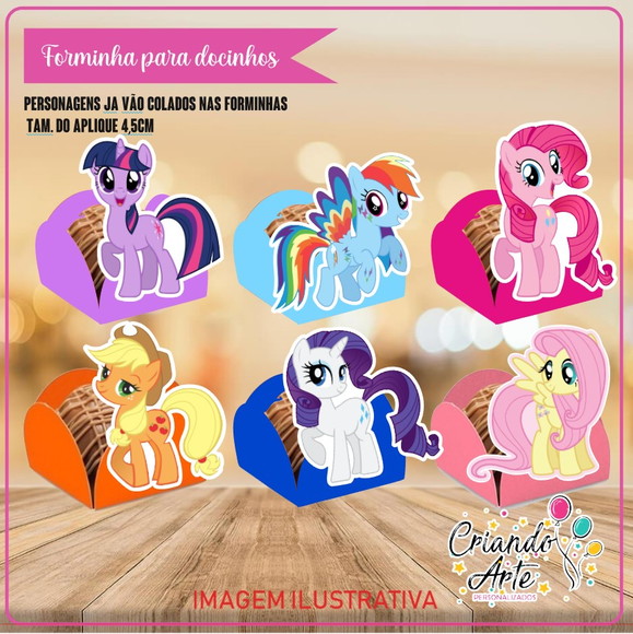 Forminhas para Doce My Little Pony - 100 Unidades