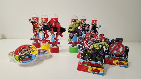 Kit Festa 36 Itens Vingadores