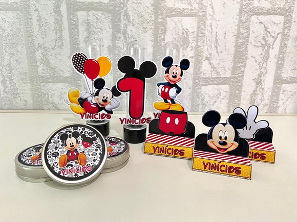 Kit Festa com 36 Itens Mickey