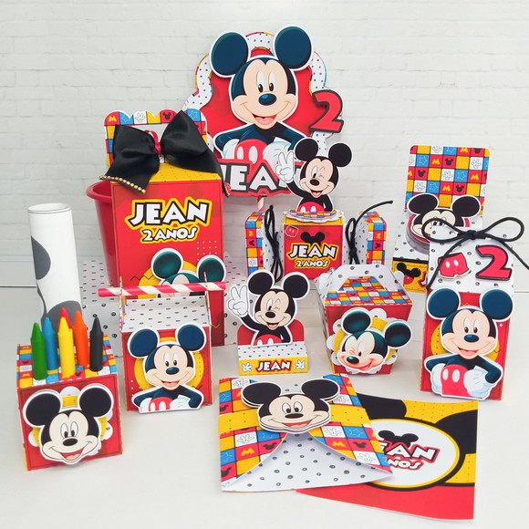 Kit Festa Mickey - Economico 20 Unidades