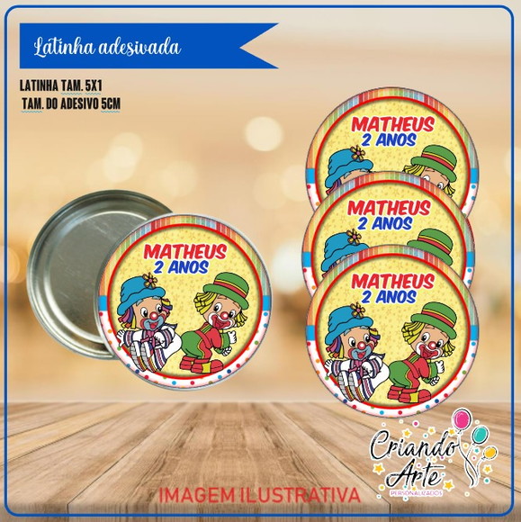 Latinha Personalizada Patati Patatá