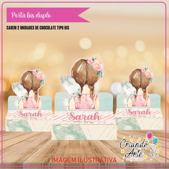 Porta Bis Duplo Jardim Encantado- Lembrancinha Personalizada