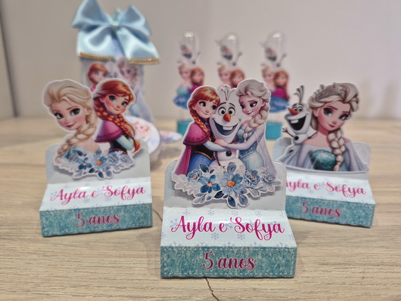 Porta Bis Duplo Tema Frozen - Lembrancinha Personalizada