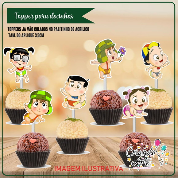 Topper Chaves Baby - 100 Unidades