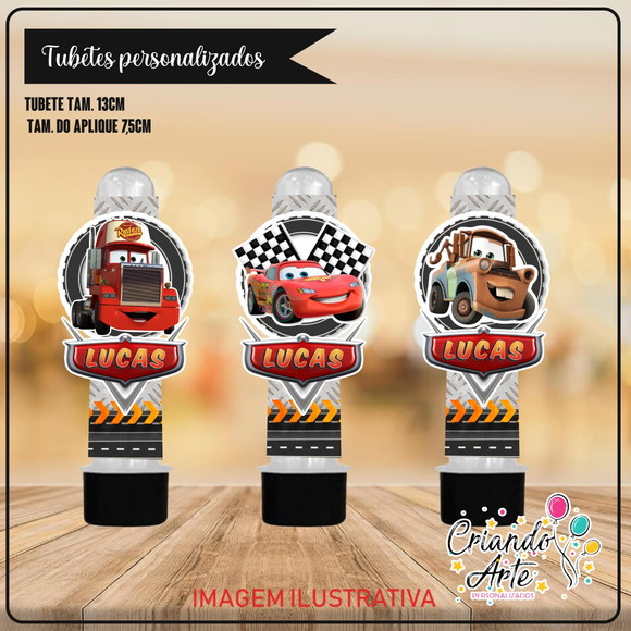 Tubete personalizado Carros