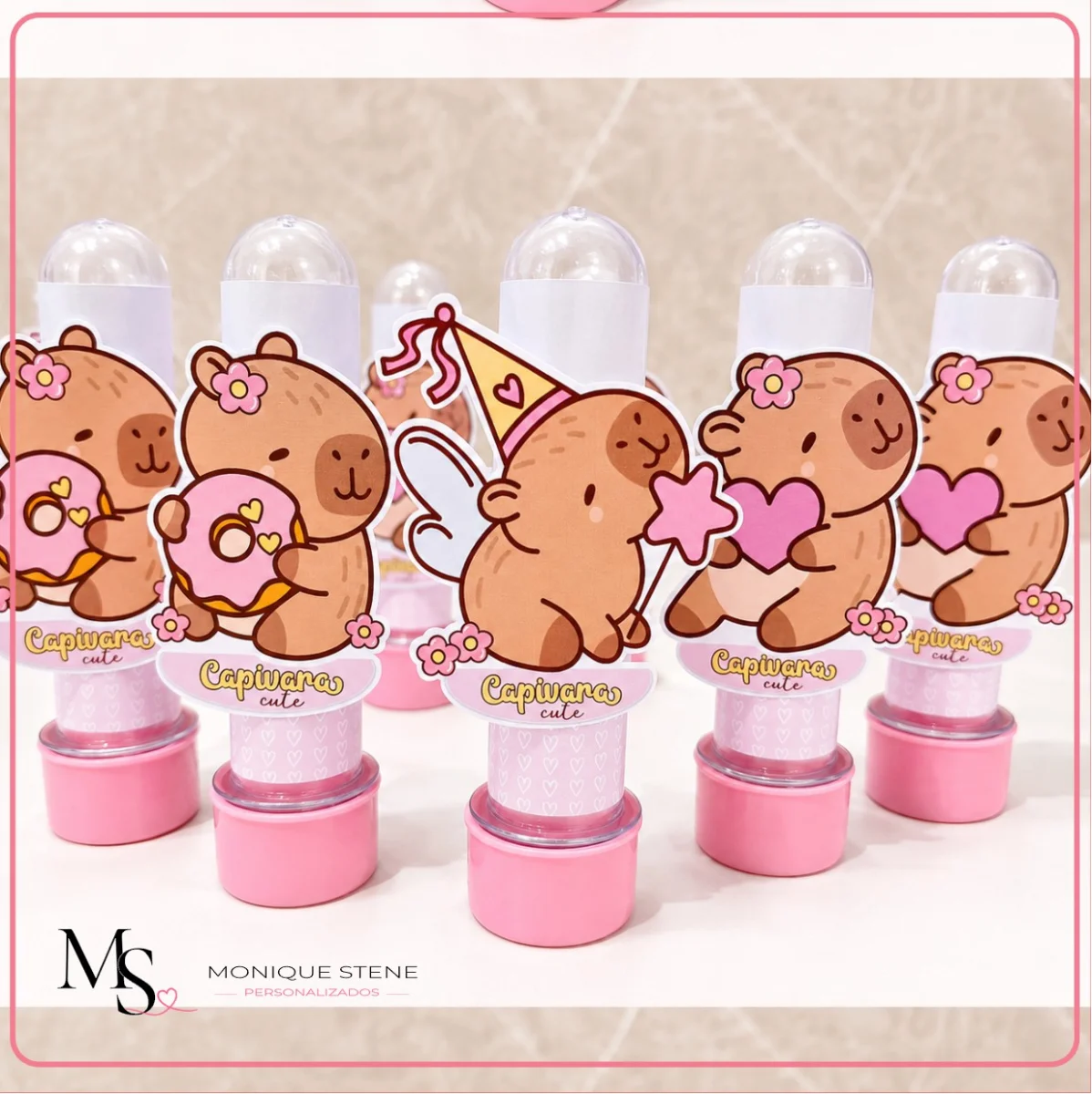 Tubete Personalizado Capivara Baby