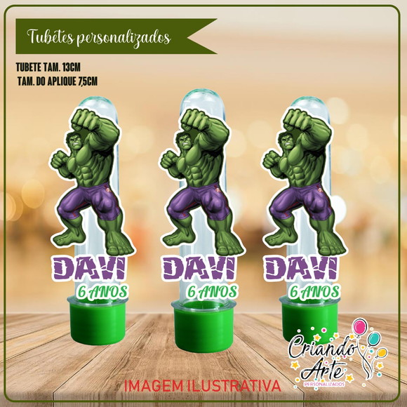 Tubete Personalizado Hulk