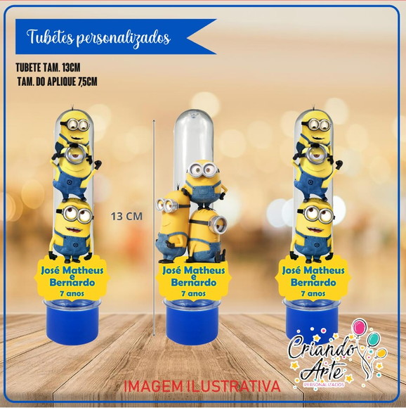 Tubete Personalizado Minions