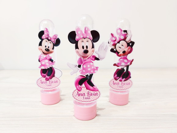 Tubete Personalizado Minnie Rosa
