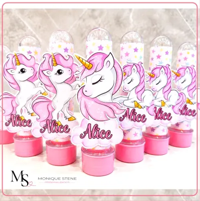 Tubete Personalizado Unicórnio rosa