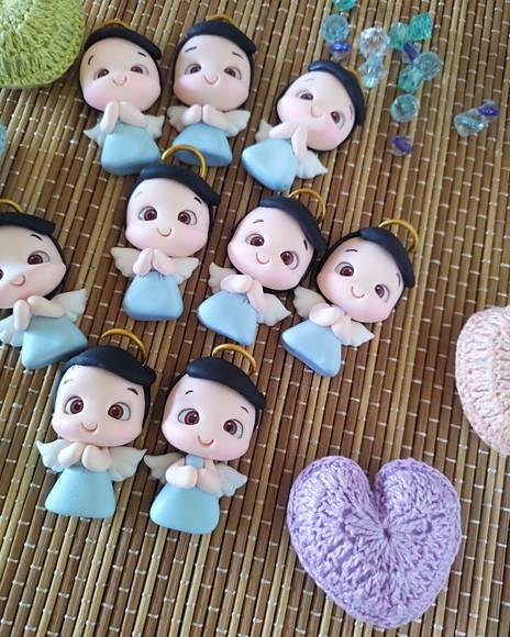 Anjinho de Biscuit Aplique - Imagem 4