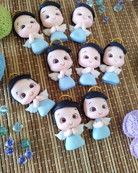 Anjinho de Biscuit Aplique - Imagem 2