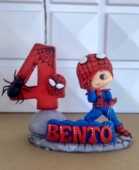 Homem Aranha Vela de Aniversário