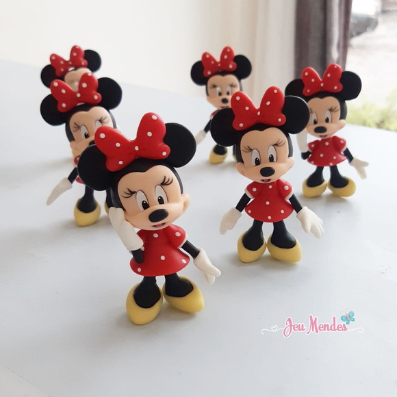 Lembrancinha/apliques da Minnie em Biscuit