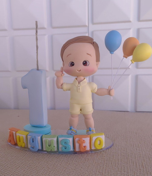 Topo de Bolo Personalizado - Tema 365 Sorrisos