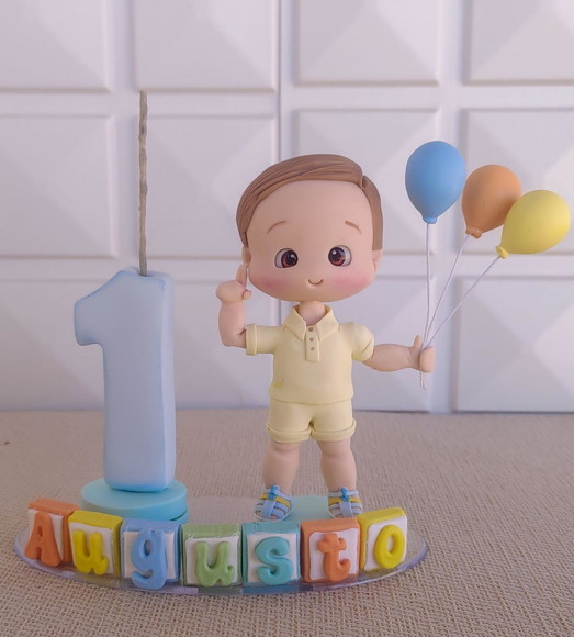 Topo de Bolo Personalizado - Tema 365 Sorrisos - Imagem 5