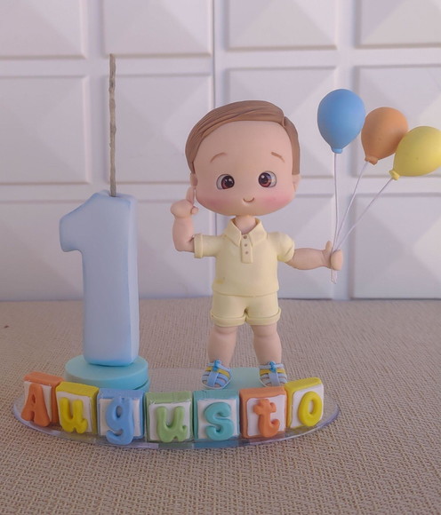 Topo de Bolo Personalizado - Tema 365 Sorrisos - Imagem 4