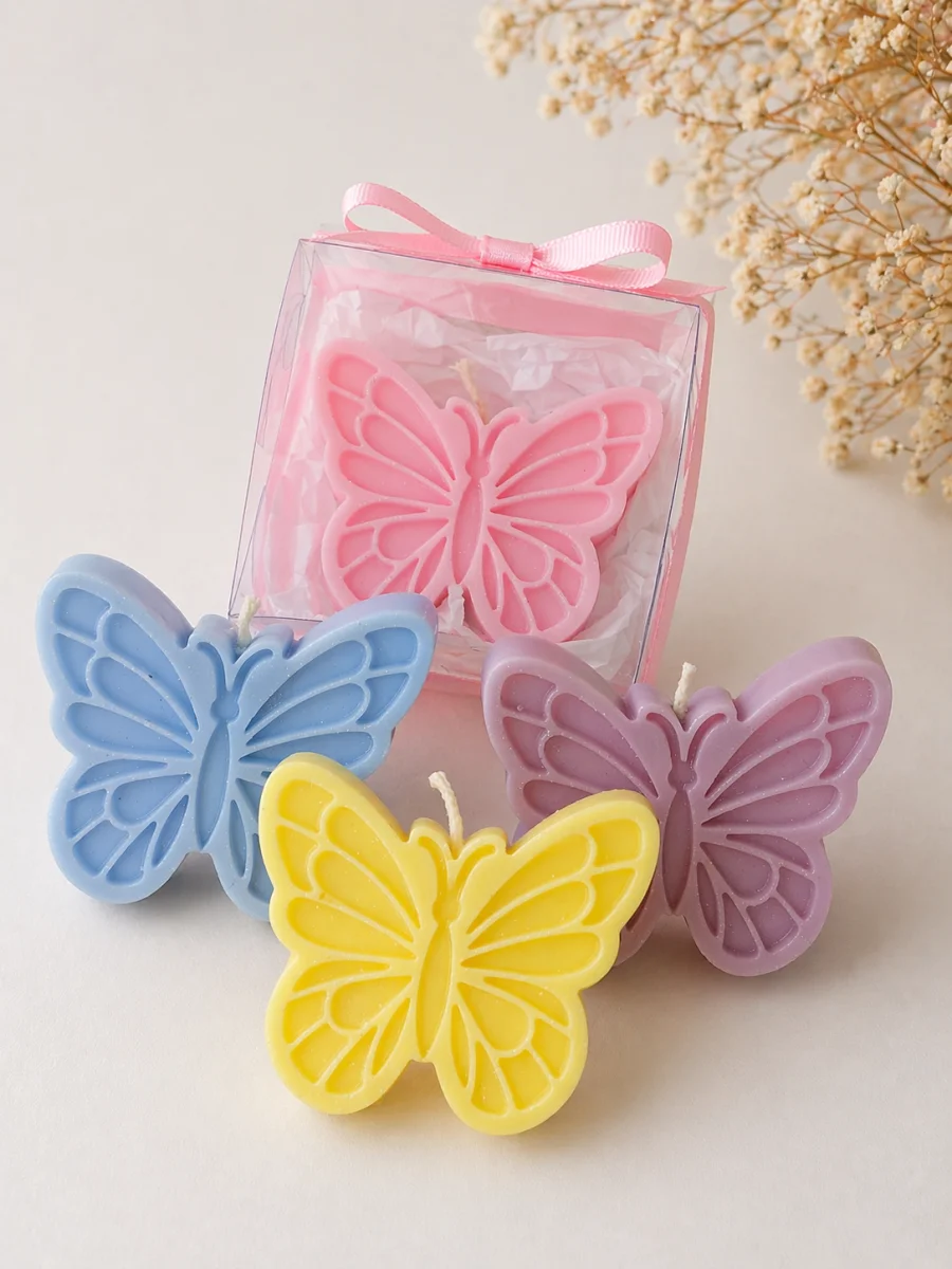 Lembrancinha personalizada vela borboleta