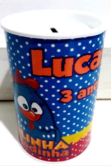 Cofrinho personalizado Galinha Pintadinha