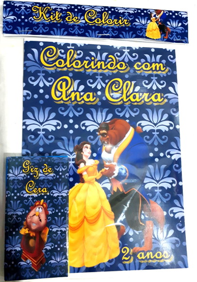 Kit de colorir a Bela e a Fera