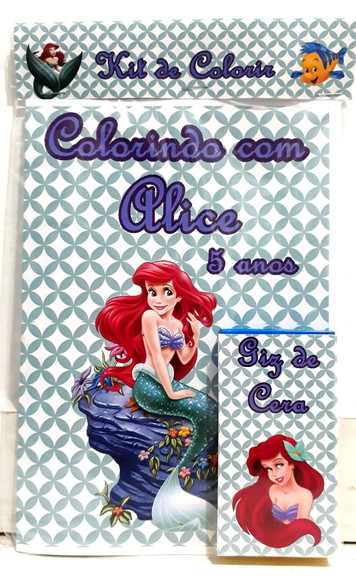 Kit de colorir A pequena Sereia