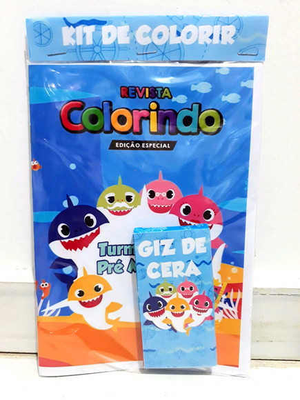Kit de colorir Baby Shark