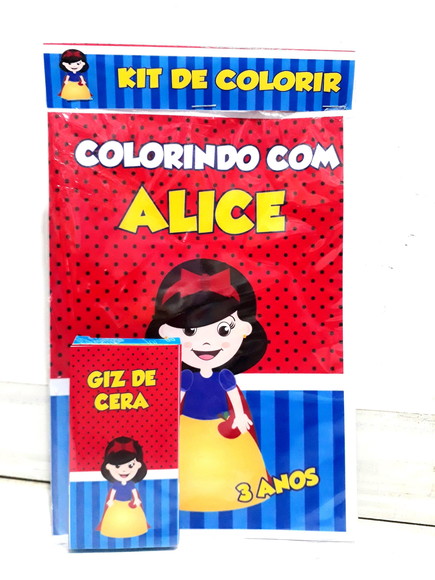 Kit de colorir Branca Neve cute
